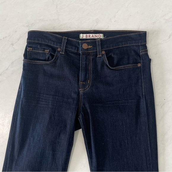 J Brand Starless Dark Wash Slim Boot Leg Jeans 27 Retro Y2K Style Elena Gilbert - Picture 4 of 10